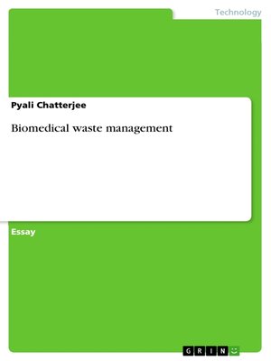 cover image of Biomedical waste management